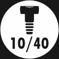 Imbusová skrutka 10/40