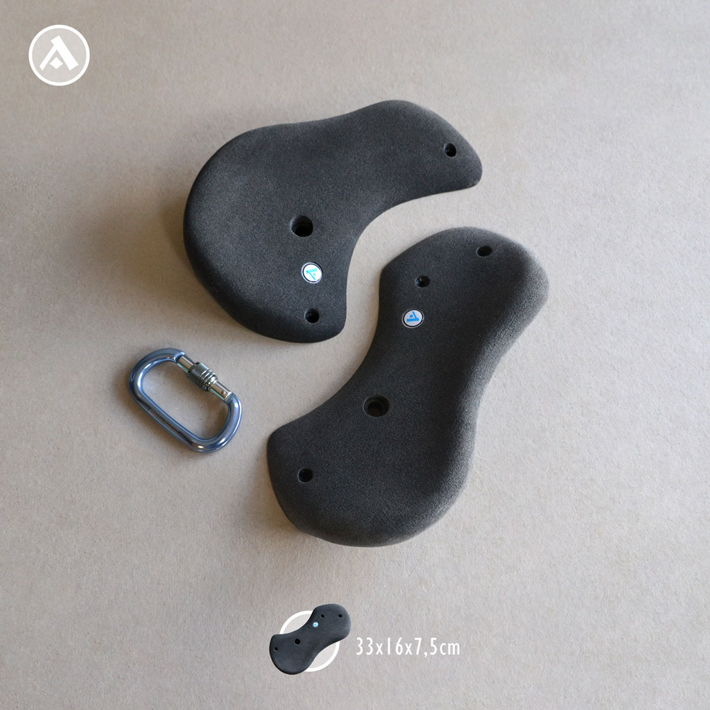 Corals 3 - 2pcs of Roof-jugs holds, Anatomic Climbing Holds