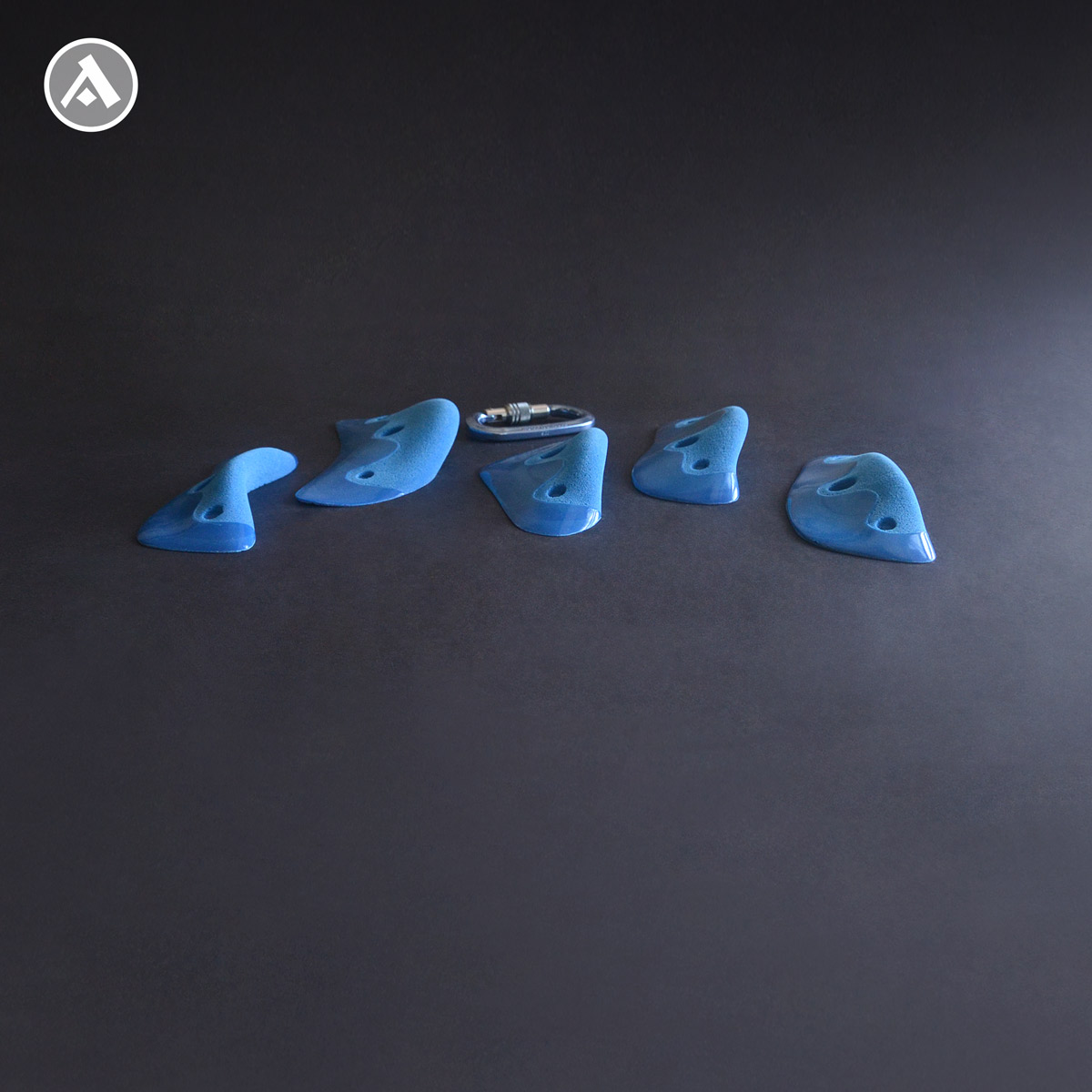 Hoppers 2 DUAL - 5 climbing holds, jugs, with dual texture, Anatomic